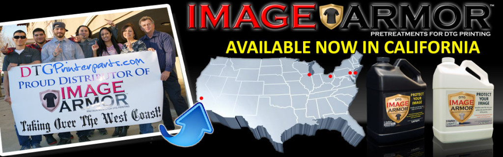 DTGPrinterParts.com now distributing Image Armor in California