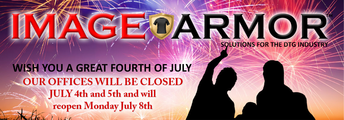 Image Armor Offices will be closed July 4th and 5th