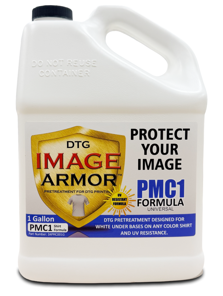 Image Armor PMC1 DTG Pretreatment that is UV Non-Reactive